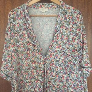 LOFT Print Pajama Shirt